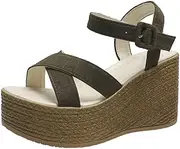 [HIONRE] Sandals Womens Wedge Wide fit,Platform Waterproof Sandals, Fashion Ladies Sandals,Party Evening Platfrom Sandals