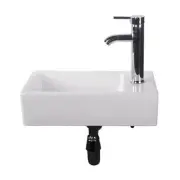 Compact Wall-Hung Basin for Caravans, Tiny Homes, and Bathrooms 365x180x90