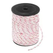 Recoil Starter Rope Pull Cord 3.5mm 30m for Mower [White Red]
