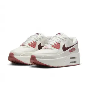 【NIKE 耐吉】休閒鞋 女鞋 運動鞋 氣墊 AIR MAX 90 LV8 SE 白紅 FZ5164-133