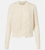[Chloe] Chloé Set of cotton and silk tank top and cardigan AU 14 white