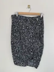 Seed Heritage Skirt Paisley Pattern Zip Detail Asymmetrical Hem Size 8 BNWT