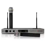Best Media BM-308U UHF Dual Rechargeable Wireless Microphone System