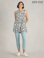 White Stuff Blue Janey Crop Jeggings (F99103) | $97