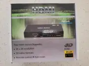 HDMI Switch Supports.4K x 2K resolution.3D video formats.Remote control IR Exte