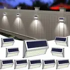 ROSHWEY Solar Outdoor Lights, 10 Pack 30 LED Fence Lights Waterproof Solar Po...