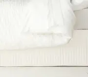 Ardor Boudoir King Single Bed Quilted Valance Base Skirt Cover Bedding White