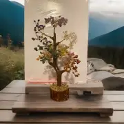 BONSAI TREE CRYSTAL GEMSTONE TREE. DECOR.NEW IN BOX
