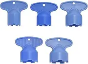 tunghey Faucet Aerator Key Removal Wrench Tool with 5 Sizes M16.5, 18.5, 21.5, 22.5, 24 Recessed Aerator Key Sink Aerator Wrenches for Cache Aerators Blue