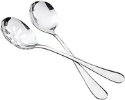 Mikinona 2 Small Spoons 2 Small Colanders Stainless Steel Western Food Spoons Dishwasher Safe