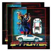 Spy Hunter Arcade Side Art Decal 2 Piece set Laminated OEM Rounded Corners
