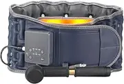 Cordless Heated Back Decompression Belt for Instant Lower Back Pain Relief, Lumbar Traction with Heating Pad & Vibration Massager Operated by Rechargeable Battery, One Size Fits 29"-49" Waist