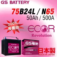 在飛比找Yahoo!奇摩拍賣優惠-[電池便利店]日本原裝進口 GS ECO.R Rev 75B