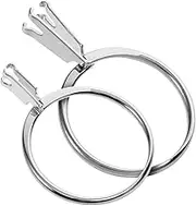 2 Pieces Wedding Ring Try-On Tool Ring Blank Support Loose Stone Holder Ring Gemstone Prong Holder 2 Sizes Silver Jewllers Display Ring Craft Tool Diamond Claw Easily Holder the Naked Diamond Gemstone