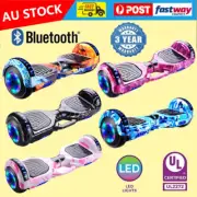 Electric Self Balancing Scooter Hoverboard Bluetooth Speaker LED Light UL