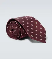 [Dries Van Noten] Dries Van Noten Polka-dot silk tie One Size multicoloured