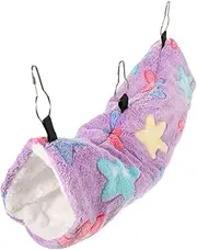 Abaodam Hanging Hamster Bed Comfortable Cotton Hammock for Pets Winter Chinchilla Bed Durable and Safe Sleeping Space for Hamsters Ferrets and Other Animals