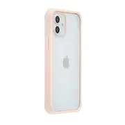 Amazon Basics iPhone Case for iPhone 12 Mini with Anti-Germ Protection, TPU and PC - Light Pink