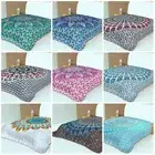 Indian Mandala Coverlet Bed Sheet Tapestry Handmade Cotton Queen Bedding Set