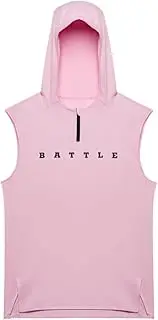 [Battle] Sports Fly Quarter Zip Sleeveless Hoodie, Ultra-Lightweight, Quick-Drying, 4-Way Stretch
