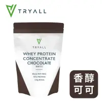 在飛比找Yahoo奇摩購物中心優惠-[台灣 Tryall] 濃縮乳清蛋白粉-香醇可可 (500g