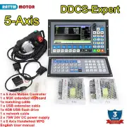 5 Axis DDCS Expert PLC Off-line CNC Motion Controller Kit+MPG+Keyboard+24V Power