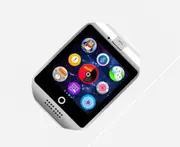 Smart Watch with Camera, Q18 Bluetooth Smartwatch with Sim Card Slot Fitness Activity Tracker Sport Watch for Android Smartphones-WHITE