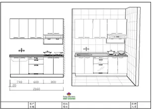 【 駿豪廚房器具製品 】216公分人造石檯面+上廚櫃+彩晶門板+不鏽鋼桶身+櫻花渦輪變頻油煙機/玻璃歐化爐/落地型烘碗機