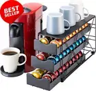Nespresso Vertuo Pod Holder Drawer Multi-Tier 3-Tier 60 Pods Coffee Organizer