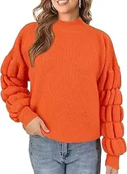 [YEMOCILE] Halloween Knitted Sweater for Women with Cute Ghost Pattern Gothic Streetwear with Long Sleeves