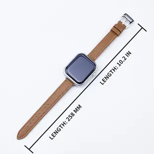 超薄皮革錶帶手鍊兼容 Apple Watch Ultra 2 44mm 49mm 45mm 41mm 42mm 40mm