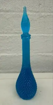 Resin Replica Empoli Italy Mini Genie Bottle Peacock Blue