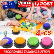 Recordable Talking Button LED Learning Resource Answer Buzzer Kids Pet Toy Gift