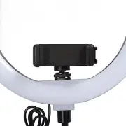 10in Live Stream Fill Light Angle Adjustable Dimmable Clip On LED Ring Light HR6