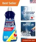 Spot-Free Lemon Rinse Aid for Dishwashers | 400ml | 80 Washes in One Bottle