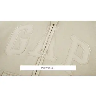 Gap 男幼童裝 Logo仿羊羔絨連帽外套-粉色(431690)