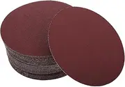 Versatile 6 Sandpaper Discs Set 50 Pcs 80 Grit Pads for Drill Automotive and Woodworking
