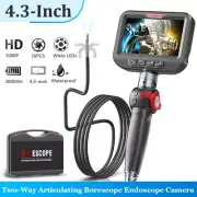 Ralcam Two-Way Articulating Borescope Industrial Endoscope Camera with LED Light