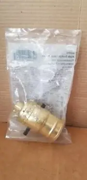 Eagle 940ABD Brass Push Switch Lamp Socket, NOS