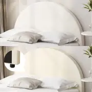 Oikiture Headboard Queen Double King Single Size Bed Head Bedhead Boucle Fabric