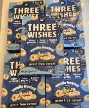 5 ct Three Wishes Vanilla Frosted Cereal BB 2/26 GF No GMO Damaged Boxes B-1