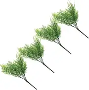 BESPORTBLE 4Pcs Lifelike Artificial Grass Decor for Aquariums Faux Plant Adornment for Indoor and Outdoor Use Soft No Watering Required for Photography Props