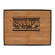 Situation Normal Snafu All - Funny Novelty Doormat Man Cave Floor mat