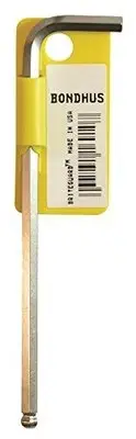 Bondhus 16914 3/8" Ball End Tip Hex Key L-Wrench BriteGuard Finish, 5 Piece