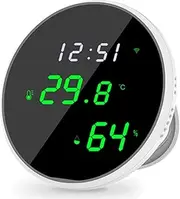 Roarrter WiFi Room Thermometer Indoor Hygrometer Smart Temperature Humidity Monitor with LED Backlit Display