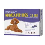 Neovela Flea And Worming for Small Dogs (Selamectin) - 2.6kg to 5kg (4 Pack)