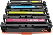 1pcs Compatible Toner Cartridge CF540A Compatible with Pro M254dw M254 M254nw M281cdw M281fdn M280nw Printer Color Toner(CF540A 203A 4pcs)