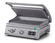 Roband Grill Station 8 slice, Smooth Plates with Electronic Timer 10A - Commercial Sandwich Presses (RB-GSA810SE) - GSA810SE-RB