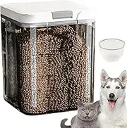 Pet Food Storage - Pet Food Storage Container | Transparent Stackable 5L Airtight Bucket For Garages Households Keep Refreshing Kitchens Homes Pantries Organizing, Feeding Process And Easy Access