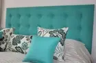 AUSTRALIAN MADE BED HEAD DOUBLE SIZE UPHOLSTERED BUTTONED BEDHEAD / HEADBOARD